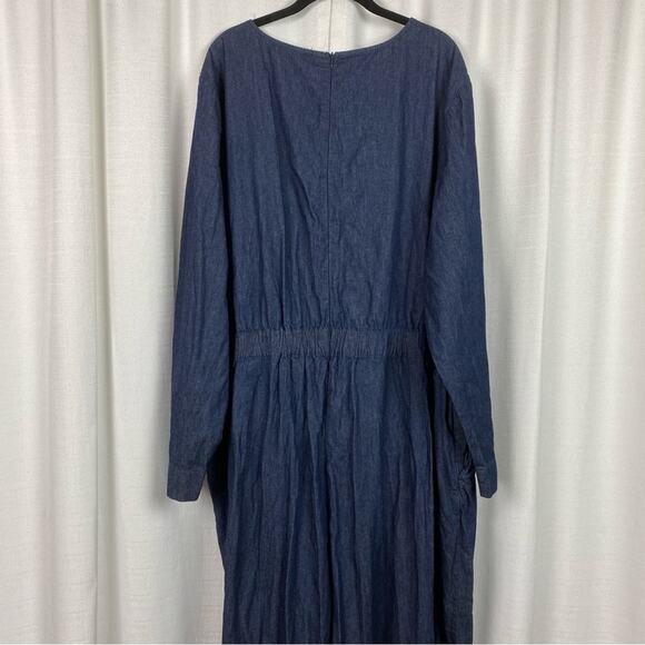 Lane Bryant Denim Jumpsuit Sz.28 NWT - Picture 12 of 16